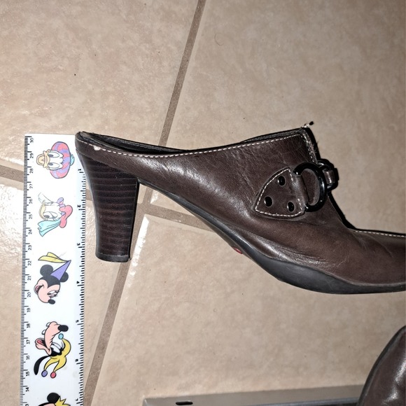 Darling Aerosoles Mules/Slip on Boot Shoes deep chocolate Stacked Heel 8 - Picture 7 of 7